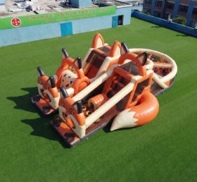 T7-5076 Fox Theme Inflatable Obstacle Courses