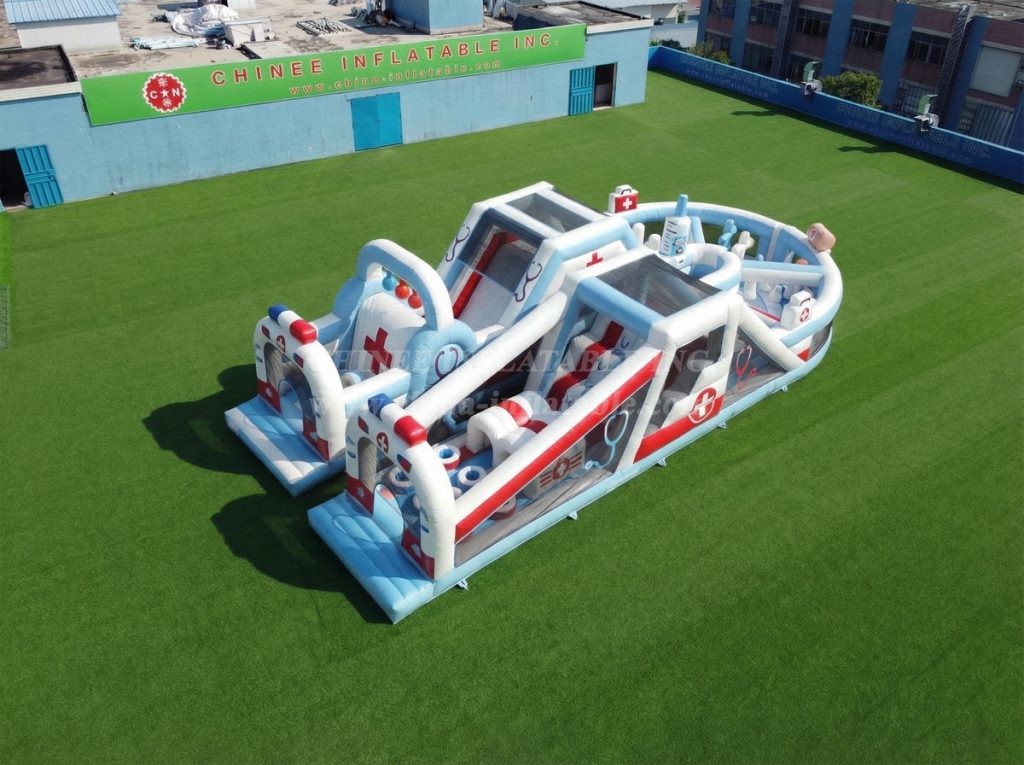 T7-5088 Hospital Theme Inflatable Obstacle Courses
