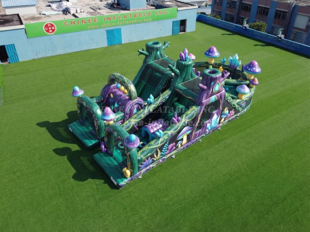 T7-5100 Magic Forest Theme Inflatable Obstacle Courses
