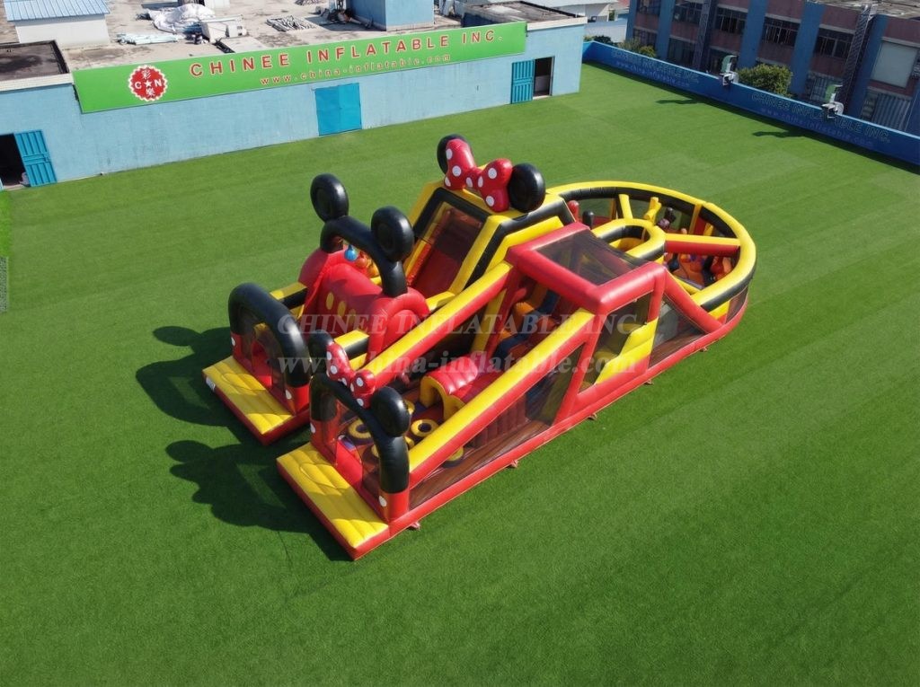 T7-5103 Mickey & Minnie Theme Inflatable Obstacle Courses