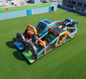 T7-5112 Monster Trucks Theme Inflatable Obstacle Courses
