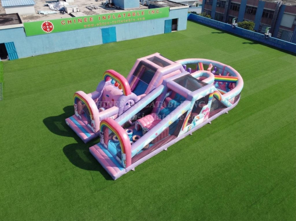 T7-5113 My Little Pony Theme Inflatable Obstacle Courses