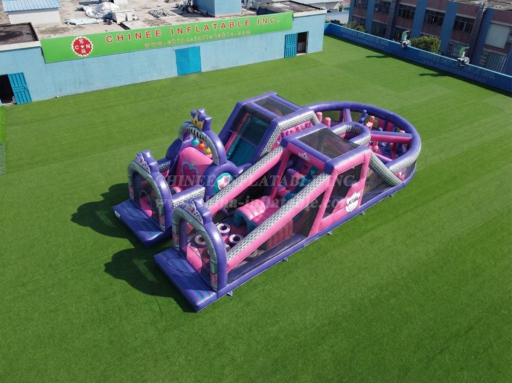 T7-5115 Nella Knight Theme Inflatable Obstacle Courses