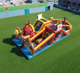 T7-5119 One Piece Theme Inflatable Obstacle Courses