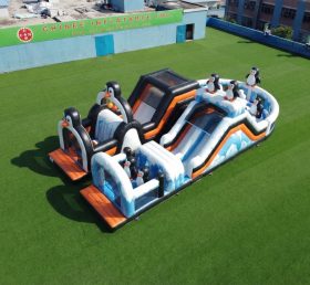 T7-5124 Penguin Theme Inflatable Obstacle Courses