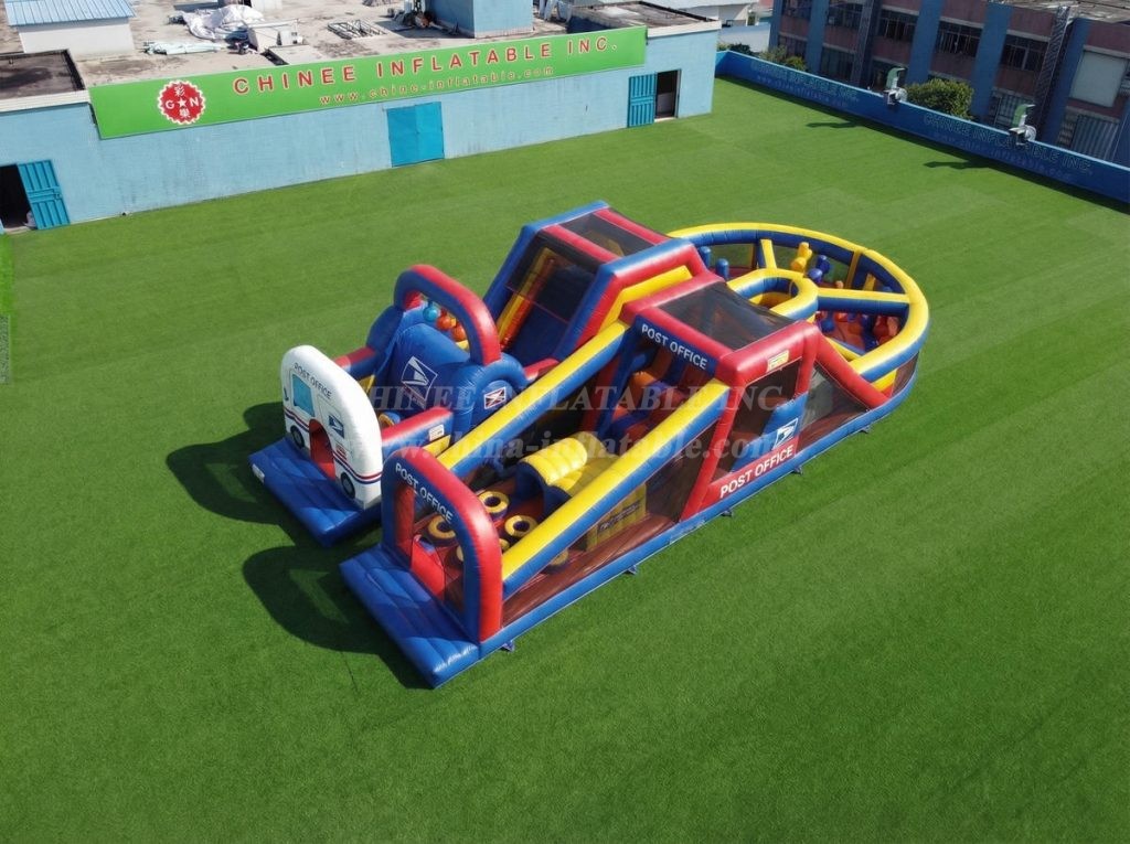 T7-5135 Post Office Theme Inflatable Obstacle Courses