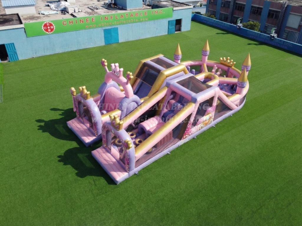T7-5137 Princess Parties Theme Inflatable Obstacle Courses