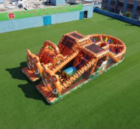 T7-5169 Tiger Theme Inflatable Obstacle Courses