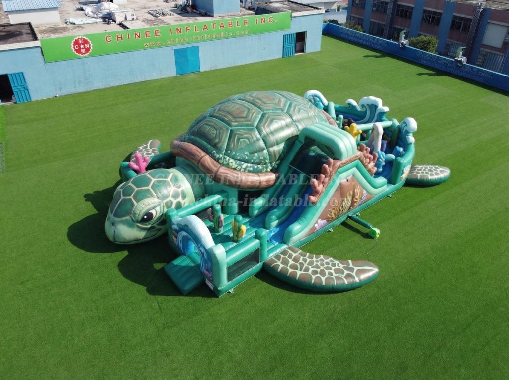 T7-5178 Turtle Theme Inflatable Obstacle Courses
