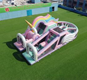 T7-5179 Unicorn Theme Inflatable Obstacle Courses