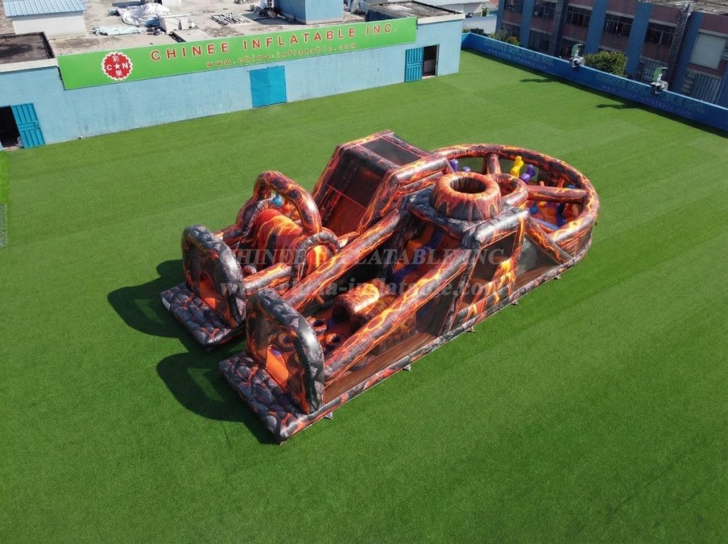T7-5180 Volcano Theme Inflatable Obstacle Courses