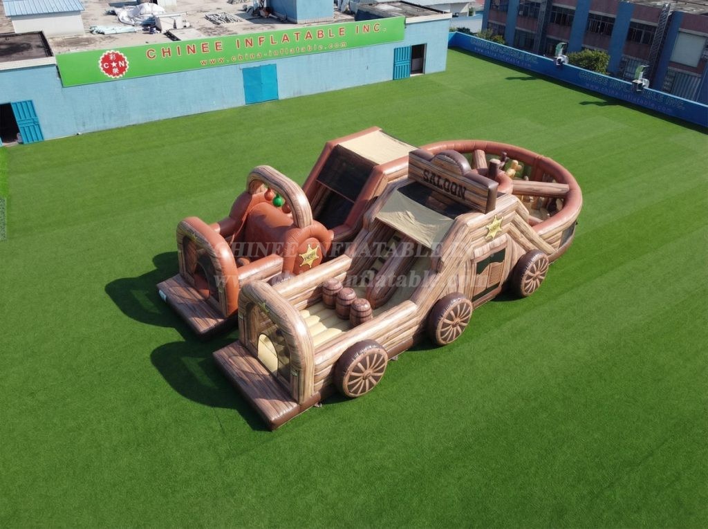 T7-5183 Wild West Theme Inflatable Obstacle Courses