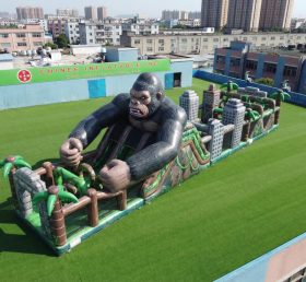 T7-5190 King Kong Theme Inflatable Obstacle Course