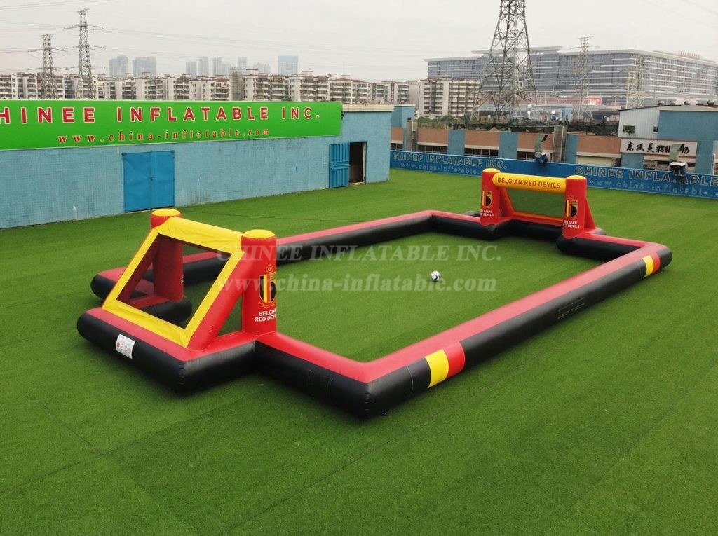 T11-926BE Belgium Theme Inflatable Soccer Field