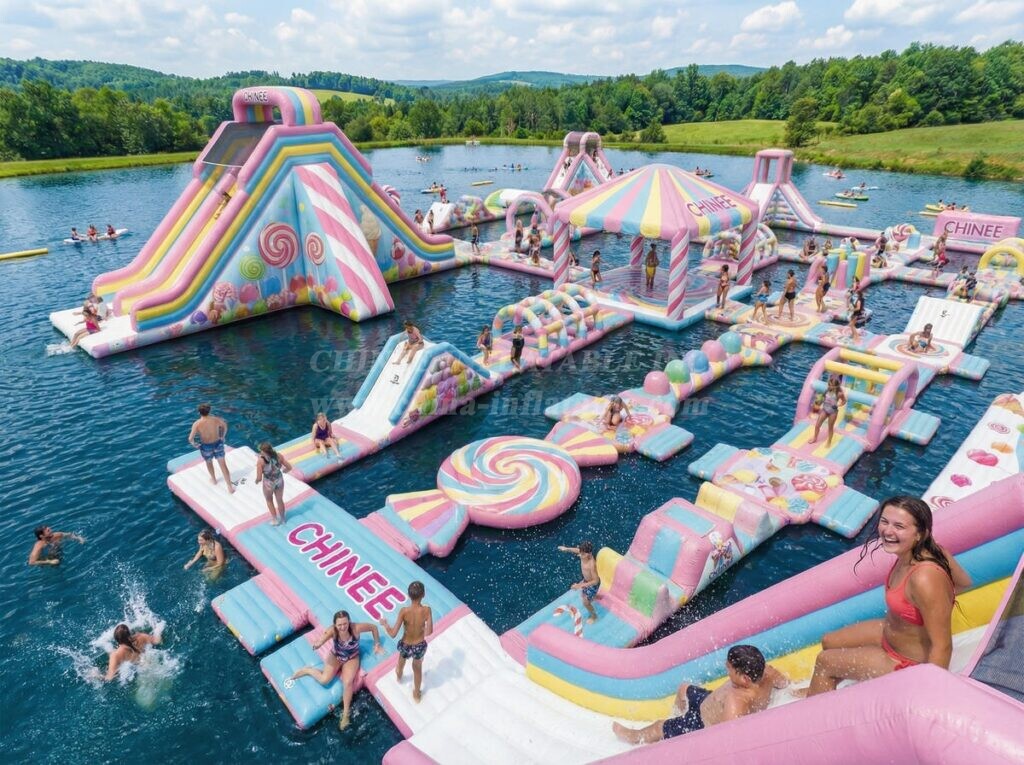 S626 Candy Theme Inflatable Water Park
