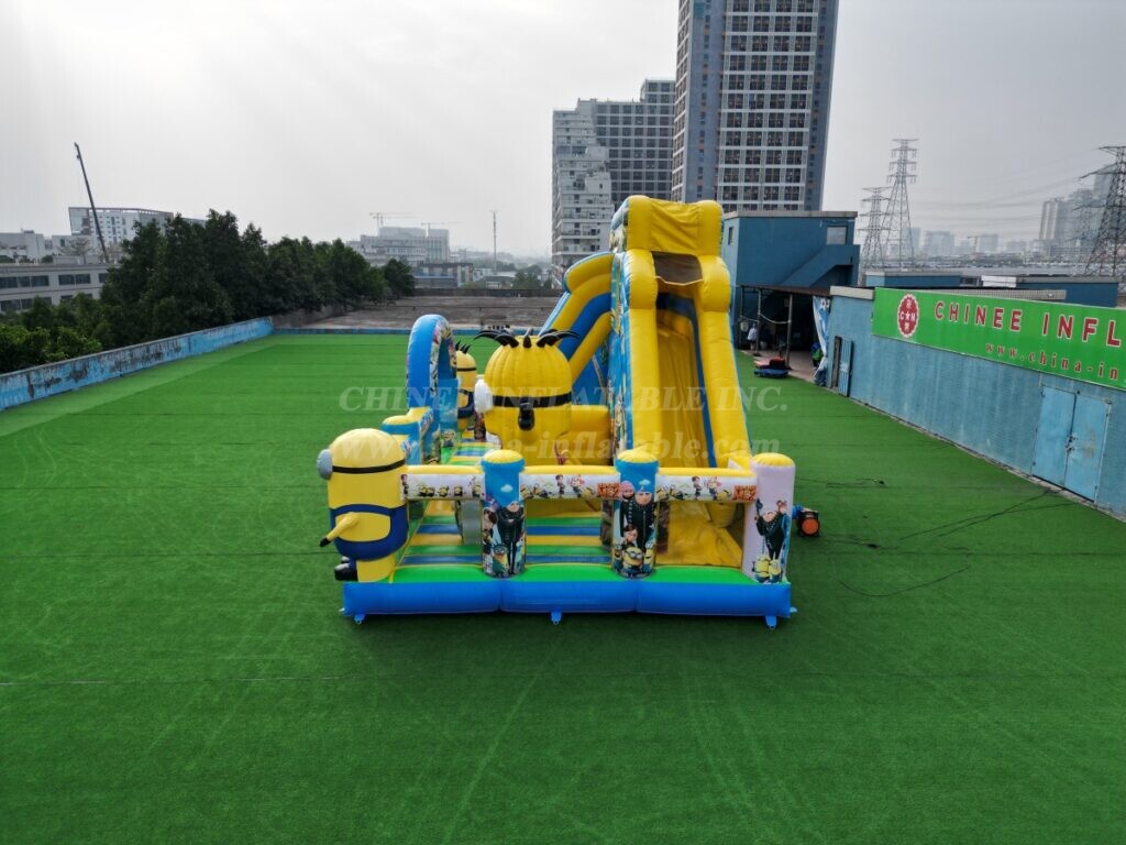 T6-8488 Minions themed Inflatable FunCity