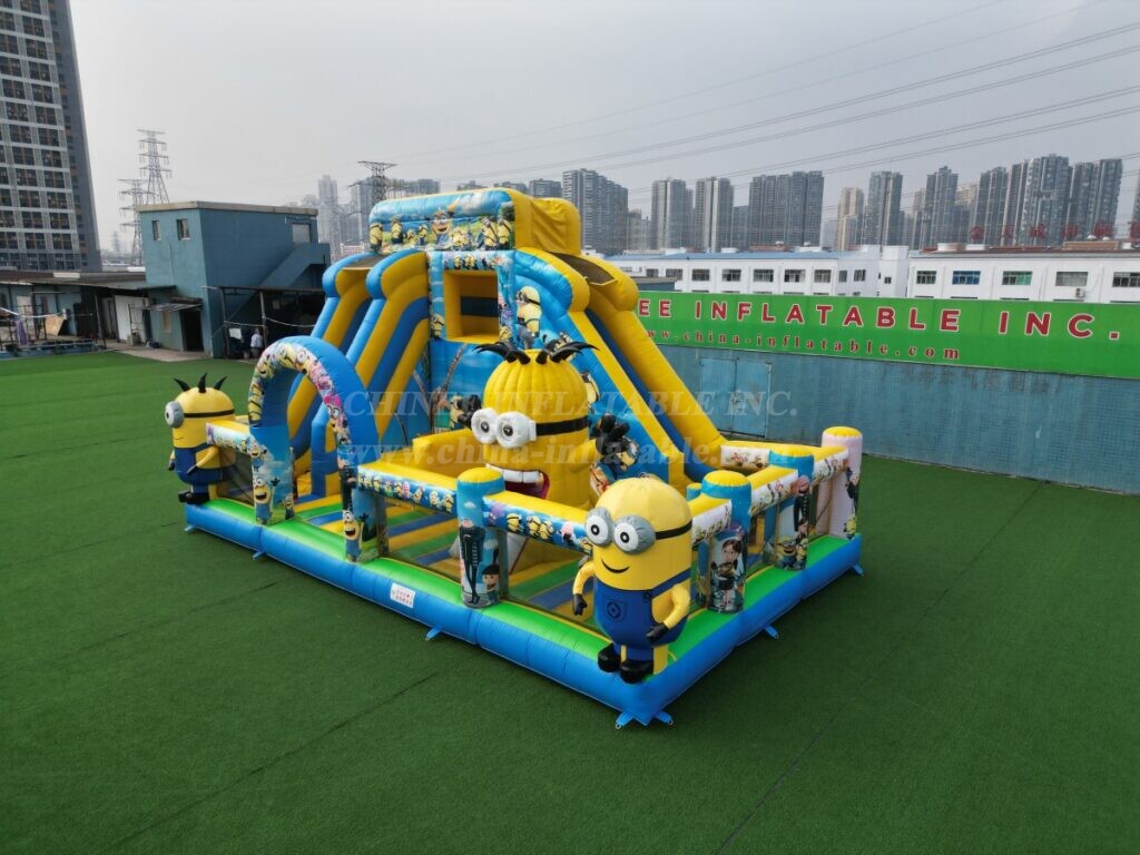 T6-8488 Minions themed Inflatable FunCity