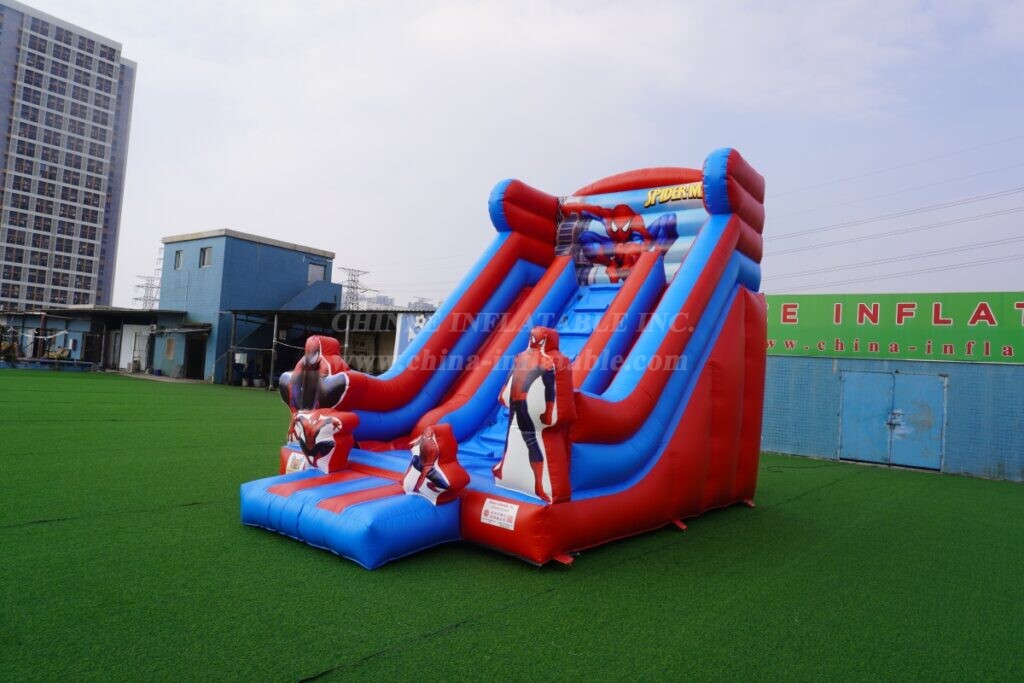 T8-6003B Spider-Man Themed Inflatable Slide