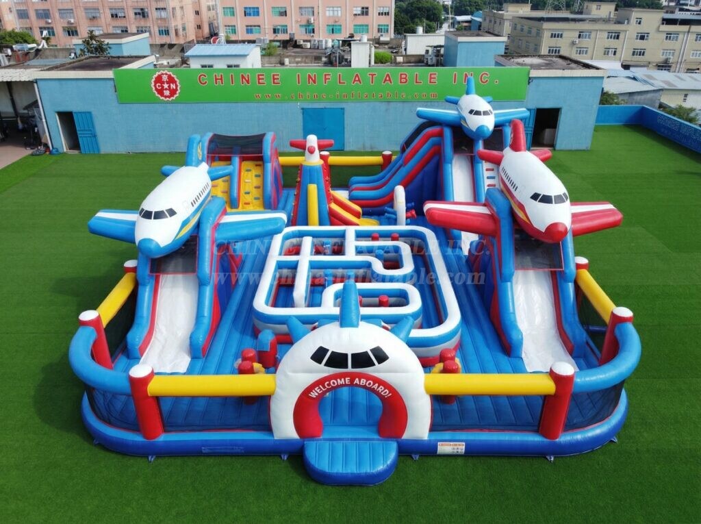 GF3-1424 Airplane Theme Inflatable Playground