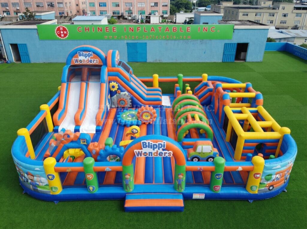 GF3-1431 Blippi Wonders Theme Inflatable Playground