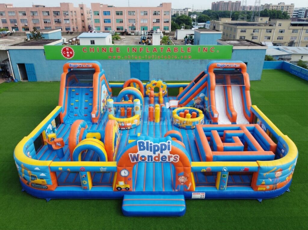 GF3-1432 Blippi Wonders Theme Inflatable Playground