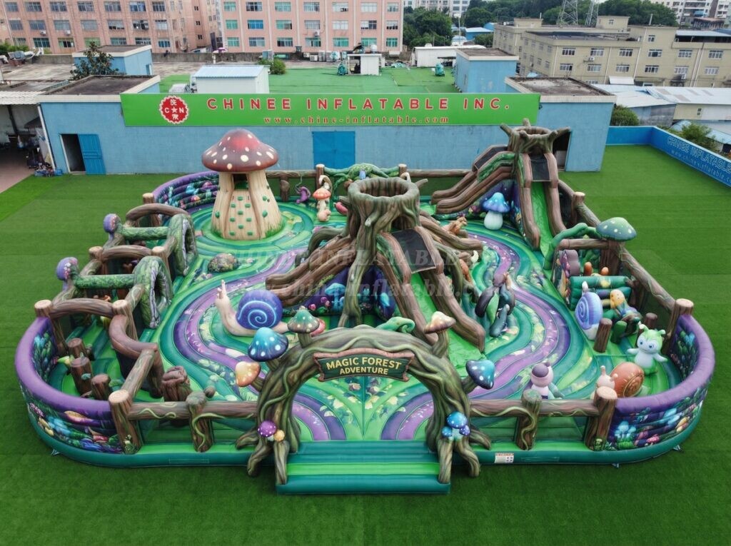GF3-1476 Magic Forest Theme Inflatable Playground