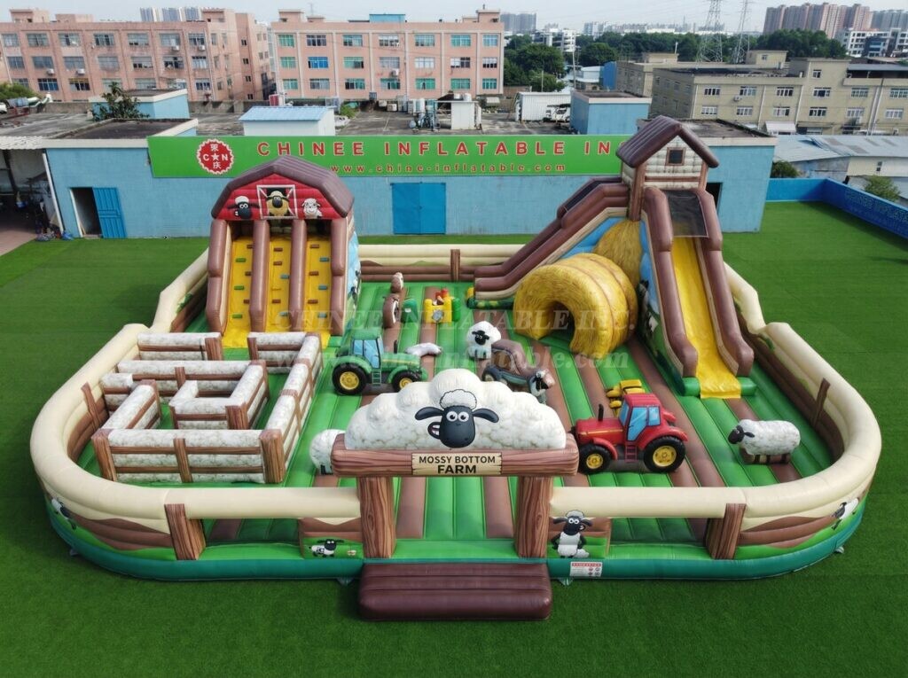 GF3-1508 Shaun The Sheep Theme Inflatable Playground