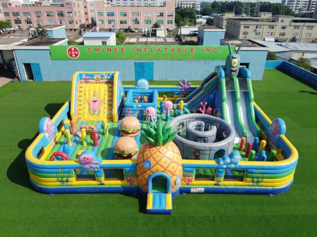 GF3-1556 SpongeBob Theme Inflatable Park