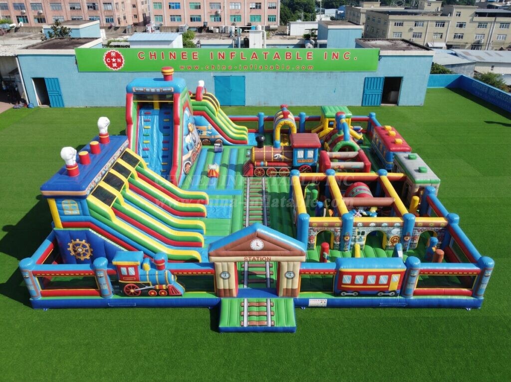 GF3-1563 Train Theme Inflatable Park