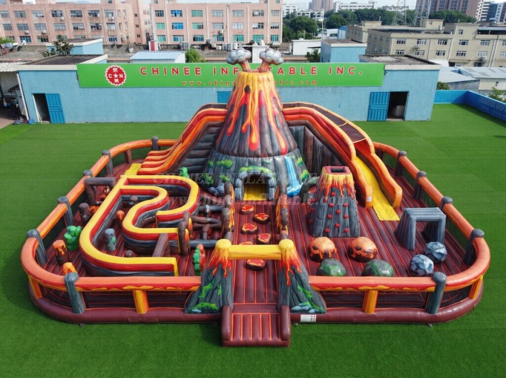 GF3-1566 Volcano Theme Inflatable Park