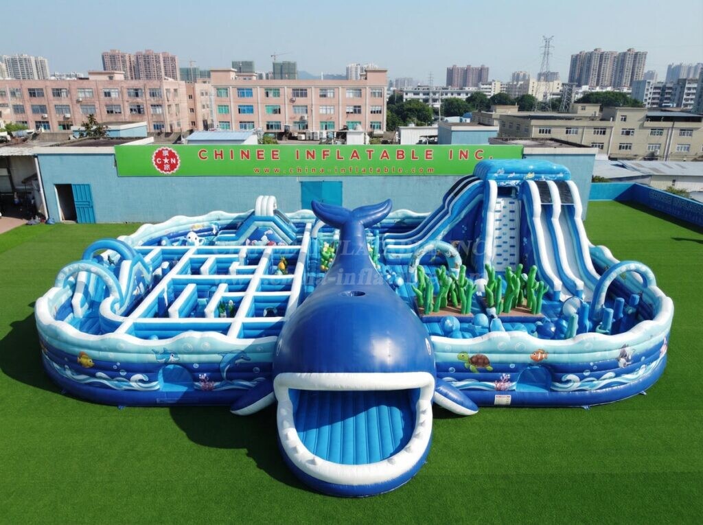 GF3-1567 Whale Theme Inflatable Park