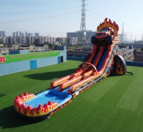 GS2-111 Blaze Monster Theme Giant Inflatable Water Slide