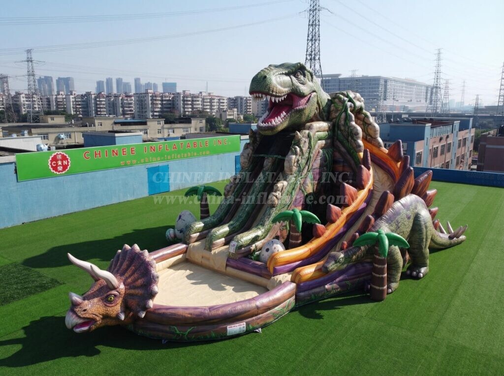 GS2-119 Dinosaur Theme Giant Inflatable Water Slide