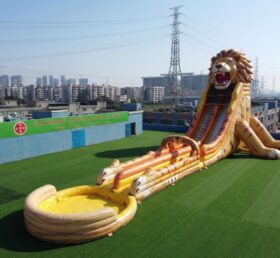GS2-149 Lion Theme Giant Inflatable Water Slide