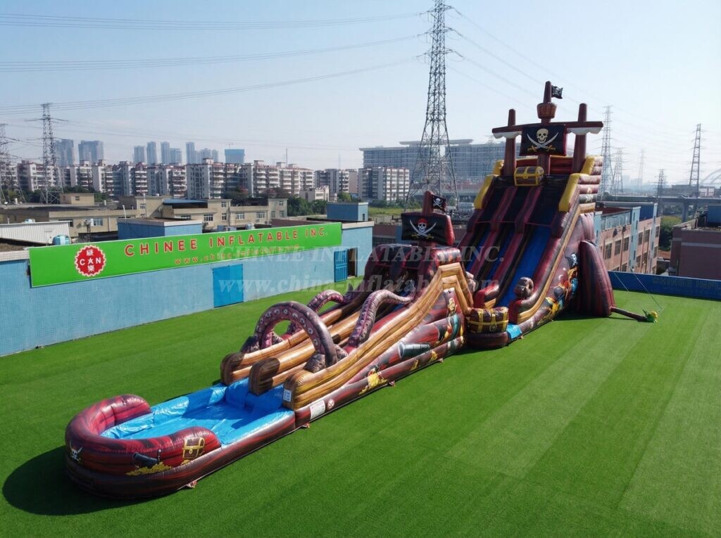 GS2-172 Pirates Theme Giant Inflatable Water Slide