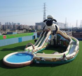 GS2-183 Shaun The Sheep Theme Giant Inflatable Water Slide