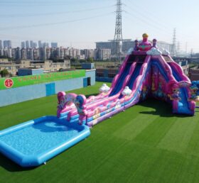 GS2-184 Shimmer & Shine Theme Giant Inflatable Water Slide
