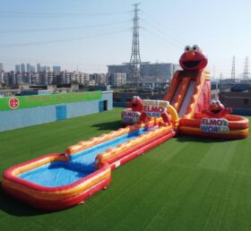 GS2-194 Tickle Me Elmo Theme Giant Inflatable Water Slide
