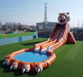 GS2-196 Tiger Theme Giant Inflatable Water Slide