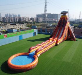 GS2-202 Volcano Theme Giant Inflatable Water Slide