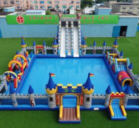 Pool3-861 Castle Kingdom Theme Inflatable Pool Water Park