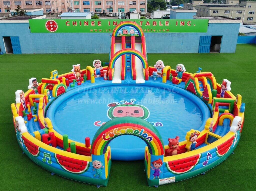 Pool3-864 Cocomelon Theme Inflatable Pool Water Park