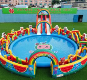 Pool3-864 Cocomelon Theme Inflatable Pool Water Park