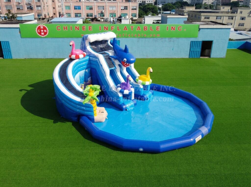 Pool3-889 Ocean Theme Inflatable Pool Water Park