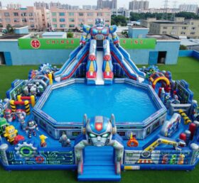 Pool3-900 Robot Theme Inflatable Pool Water Park