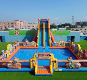 Pool3-901 Rusty Rivets Theme Inflatable Pool Water Park