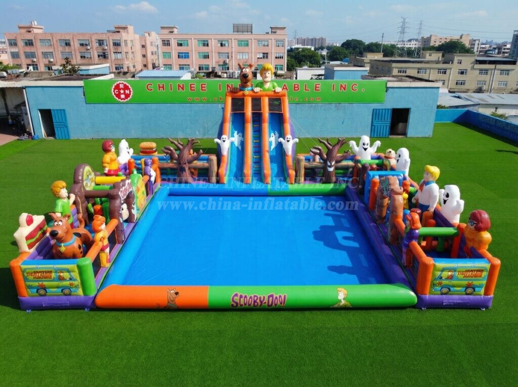Pool3-902 Scooby-Doo Theme Inflatable Pool Water Park