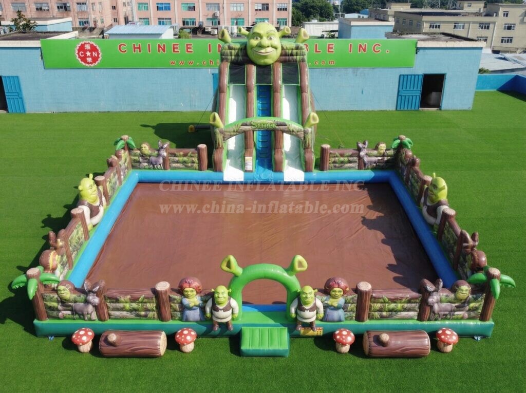 Pool3-905 Shrek Theme Inflatable Pool Water Park