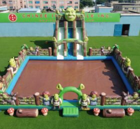 Pool3-905 Shrek Theme Inflatable Pool Water Park