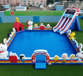 Pool3-906 Snoopy Theme Inflatable Pool Water Park